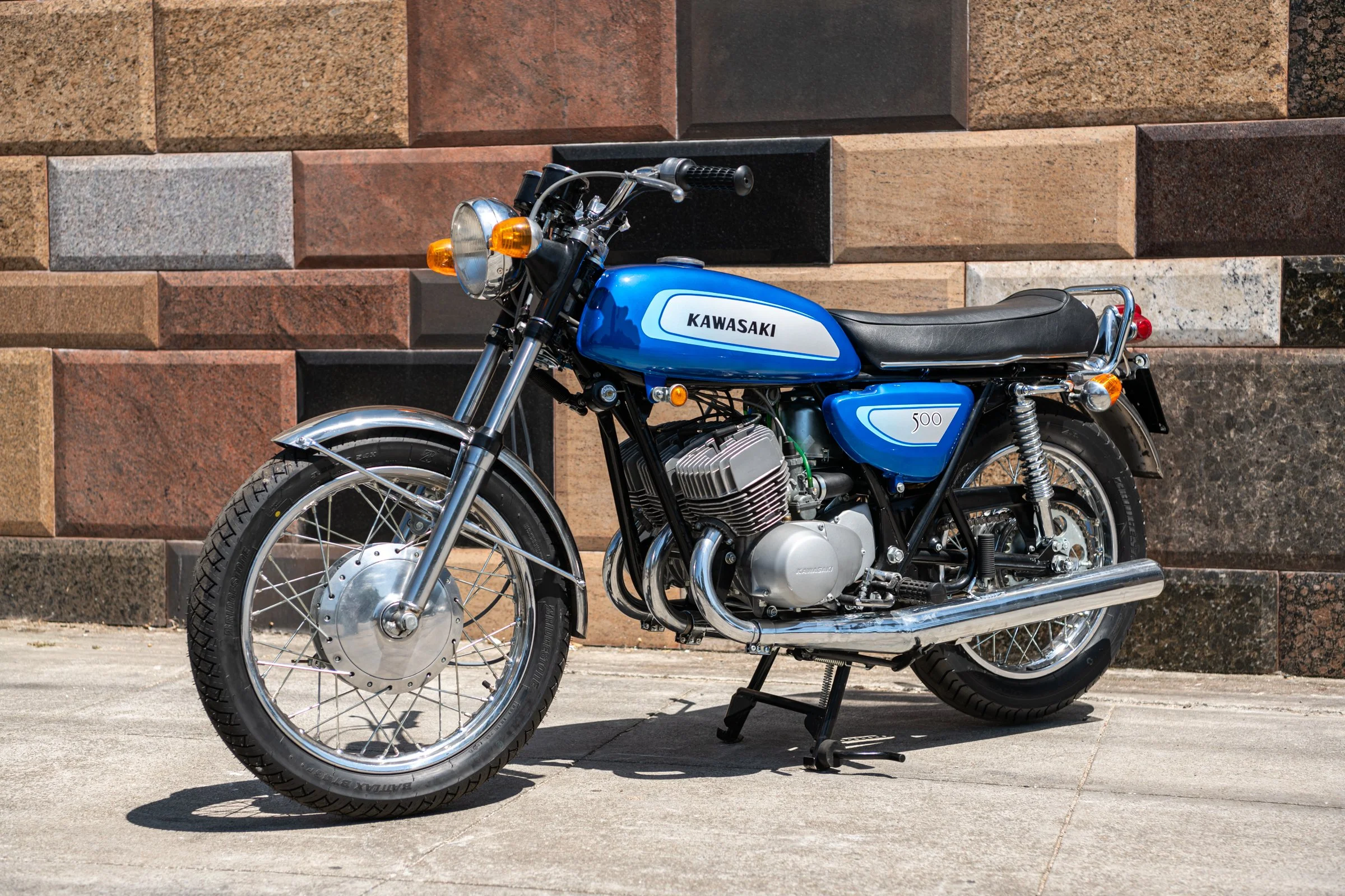 Fäviken 1971 Kawasaki 500 Mach III H1A D284 — Bello Moto SF